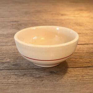 VTG SHENANGO CHINA INCA WARE Edgemere Red Stripe Bowl Restaurant Ware